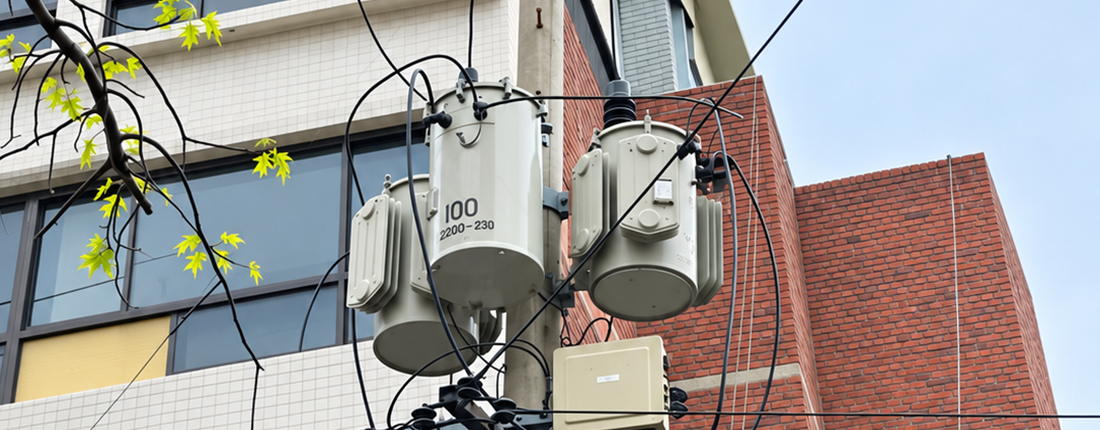 Pole Mounted Transformer In Residential Areas